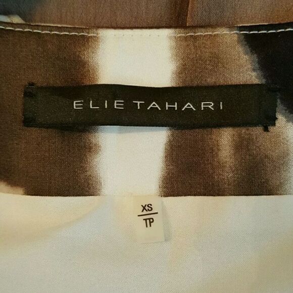 ELIE TAHARI Printed Mid-Length Jacket $698 - Size XS - Picture 4 of 5